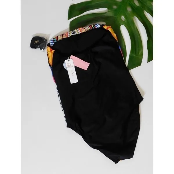 NWT!! PILYQ Inca Halter or Strapless One Piece Swimsuit Colorful Vacation Small - Image 7