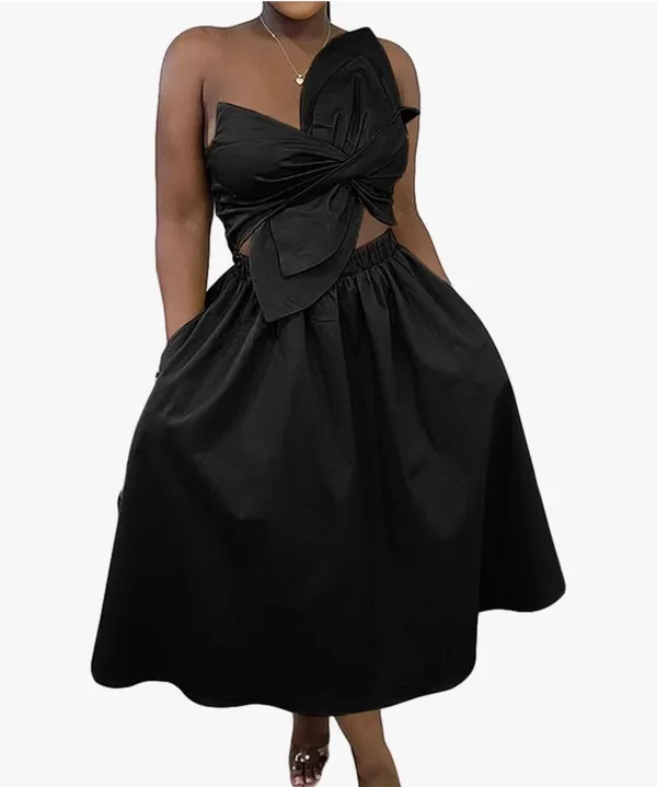 SEEK The Label Black Twist Cut-Out Maxi Dress 🖤 Size Medium - Image 5