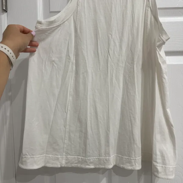 Long Cotton Crewneck Tank Top Size L - Image 4