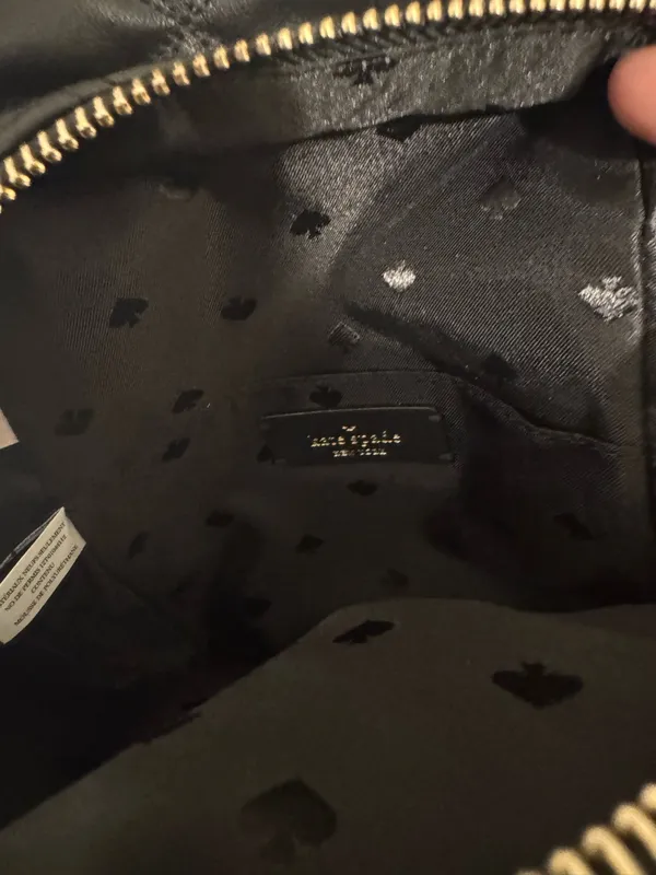 Kate Spade Quilted Blush Black Mini Backpack - Image 6