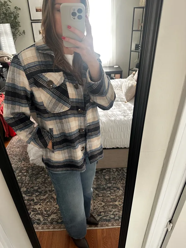 Plaid shacket Multiple - Image 4