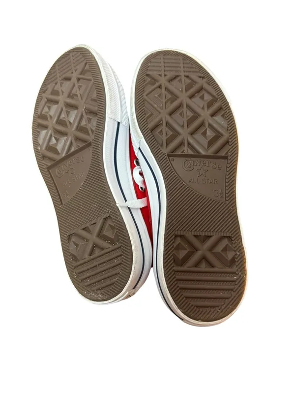 Converse All Stars USC Gamecocks Red Platform High Top Sneakers - Image 7
