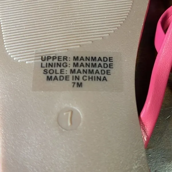 Loft Women’s Modern pink Flip Flops sz 7 - Image 6