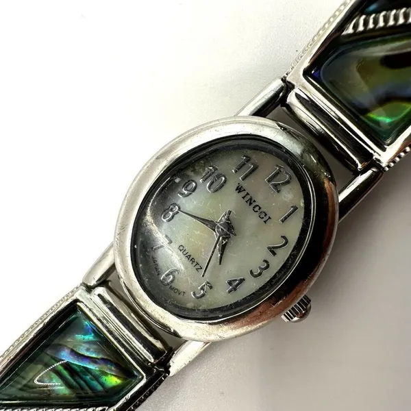 Wincci abalone silver tone watch - Image 11