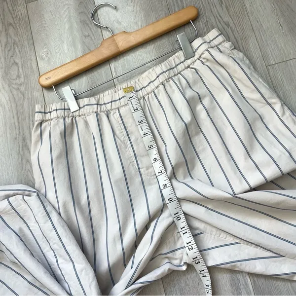 Wilfred Striped Pants organic cotton straight leg womens Cream (large) nautical - Image 7