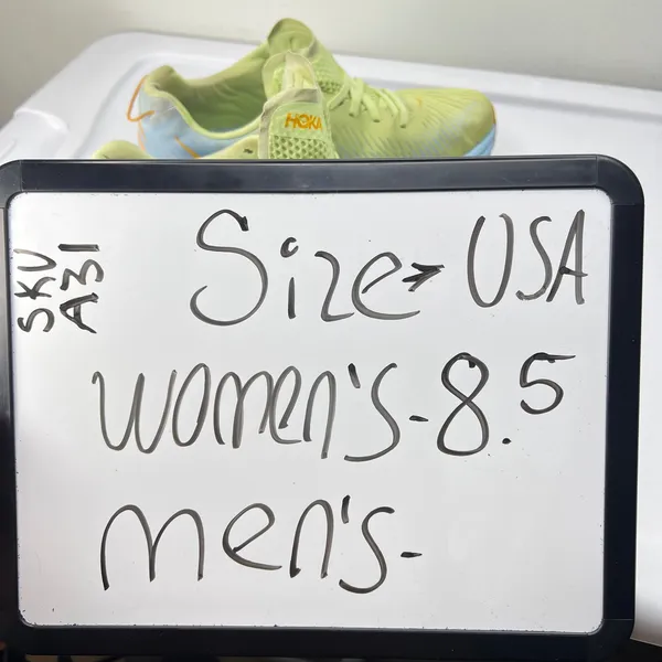 Hoka Rincon 3 Womens 8.5 Running Shoes Lime Green Blue (black spot was silicone) - Image 11