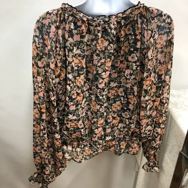 American Eagle medium peasant floral cottage core blouse - Image 4