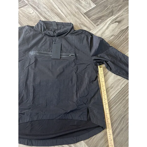 ALPHALETE Women’s Endure Performance Pullover Black Small Athletic Gym Jacket - Image 5
