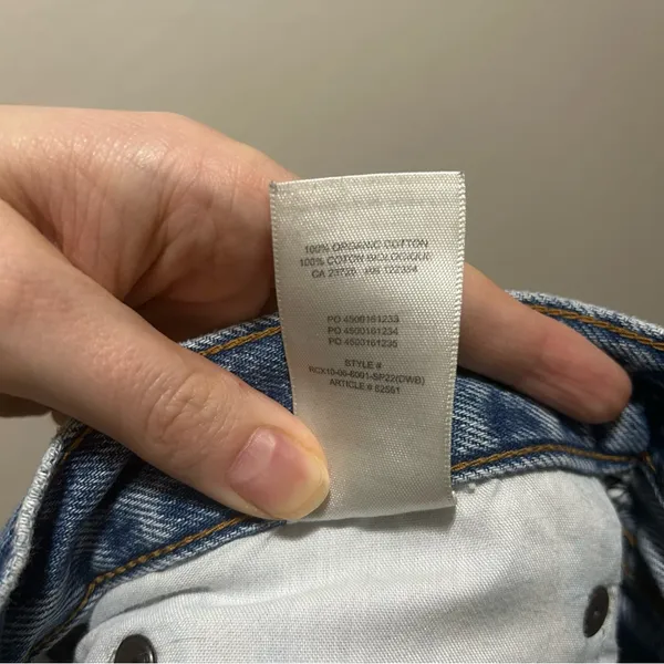 Aritzia Denim Forum The BF High Rise Loose Jeans 28L 28 Tomboy Organic Cotton - Image 9