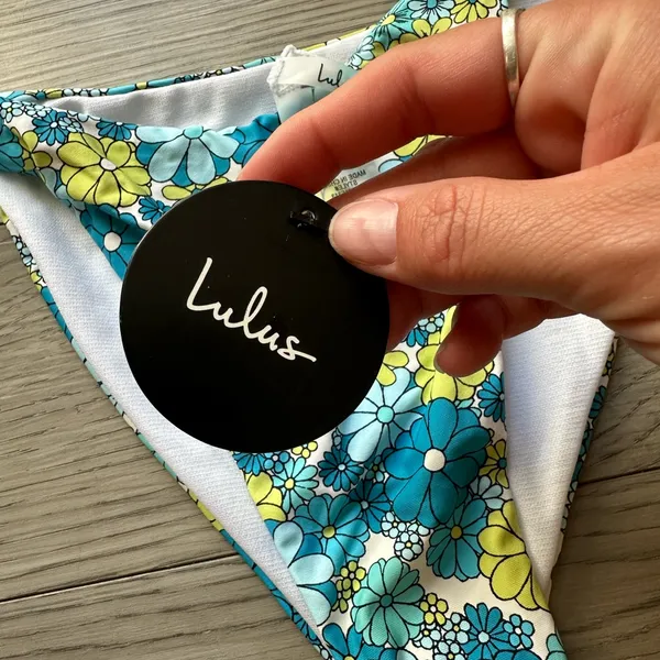 Lulus blue floral women’s bikini bottom Size XL - Image 6