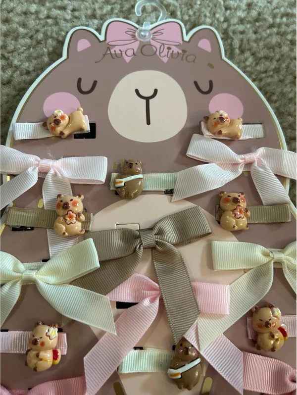 A02 ava Olivia bow hair accessories cute - Image 2
