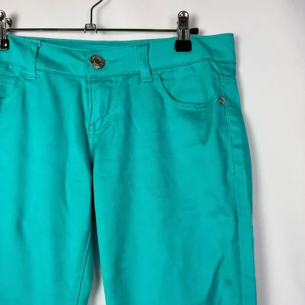 Celebrity Pink Mosaic Turo Aqua Blue‎ Skinny Jeans 3 - Image 4