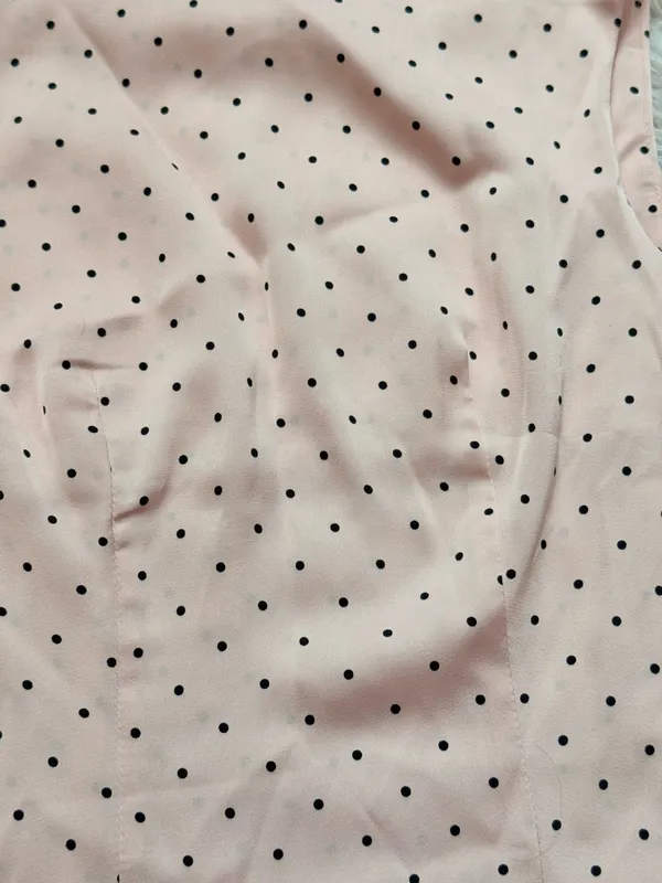 Pink polka dot top Size XS - Image 2