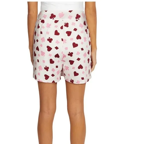 WILDFOX Love's a Gamble‎ Shorty Pajamas Set, 2 Piece, Red Hearts, XL, NWT - Image 7