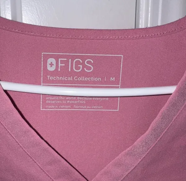 Chalk Pink FIGS scrubs - Image 2