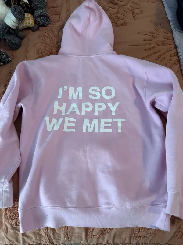 We’re not really strangers sweatshirt Pink Size M - Image 2