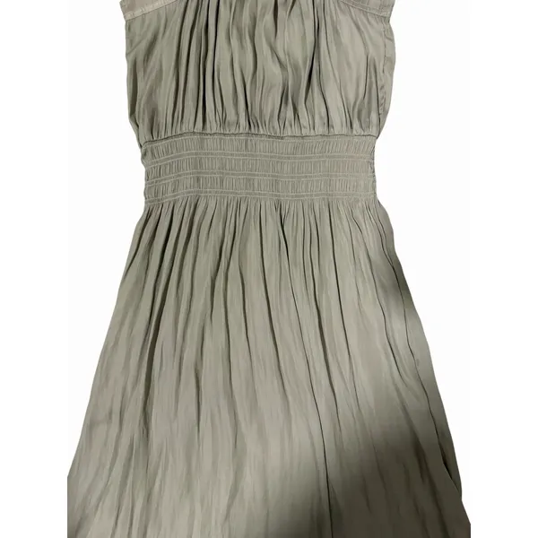 Miou Muse Halter Neck Ruffle Dress Khaki Green Women's Size‎ Medium - Image 7
