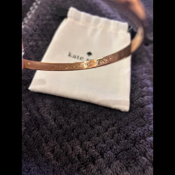 Kate Spade New York J1517 Women's Rose Gold Stop And Smell The Roses Bangle - Image 3