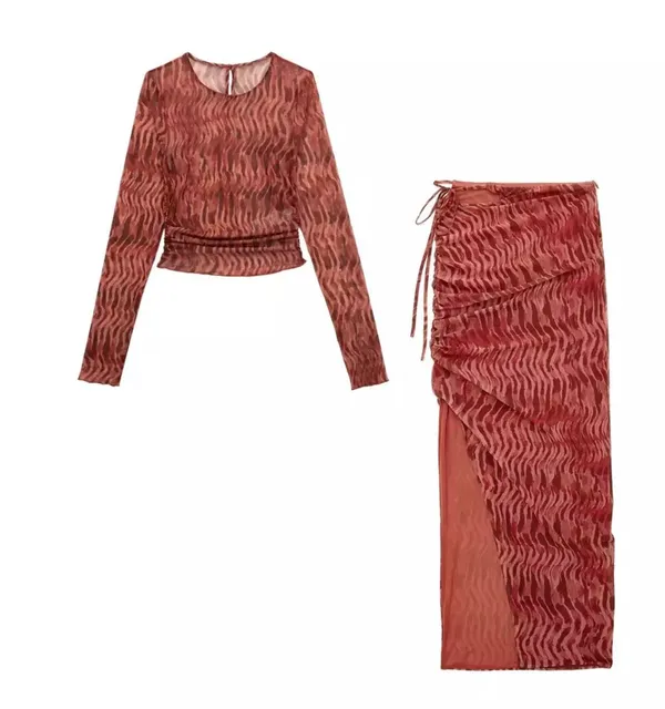 2 Piece Set Orange - Image 2