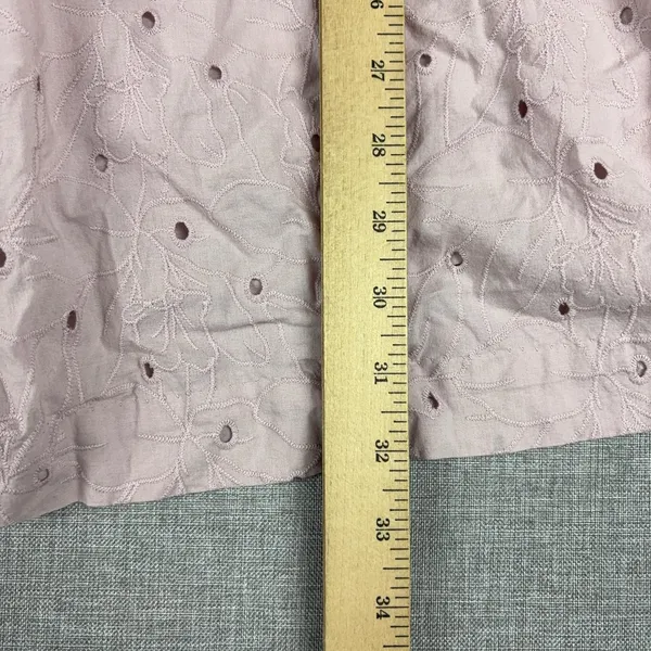 Madewell Dress Womens Large Pink Square Neck Eyelet Floral Short Sleeve Sundress - Image 4