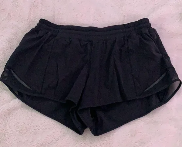 Black Lululemon Hotty Hot Shorts 2.5in - Image 2