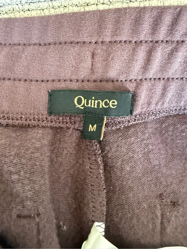 Quince SuperSoft Fleece Cropped Wide Leg Pants Size Medium - Image 6