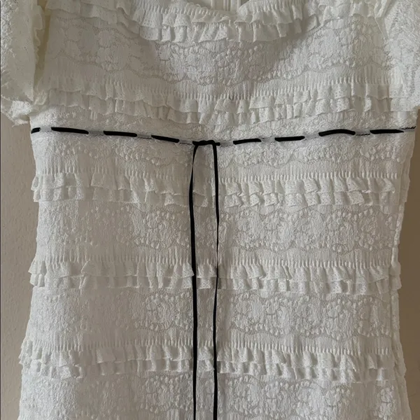 All in Favor Flutter Sleeve Lace Minidress, Size Small, $59 - Image 8