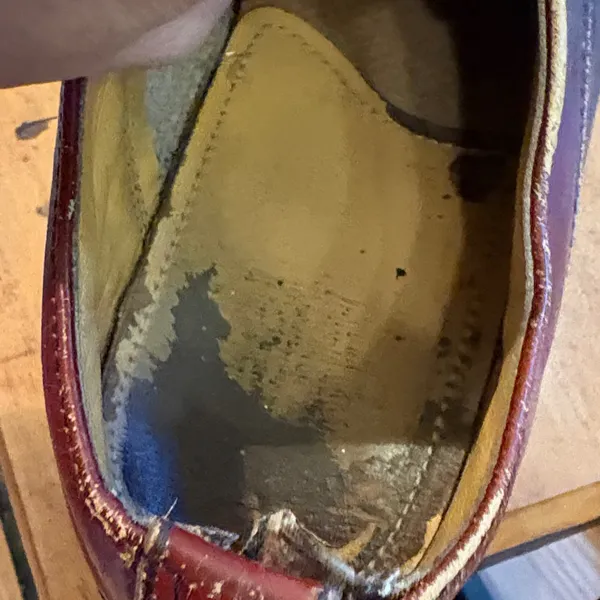 Vintage Dr. Martens Made in England Oxblood 3-Eye/1461 oxford's Women's sz 10 - Image 7