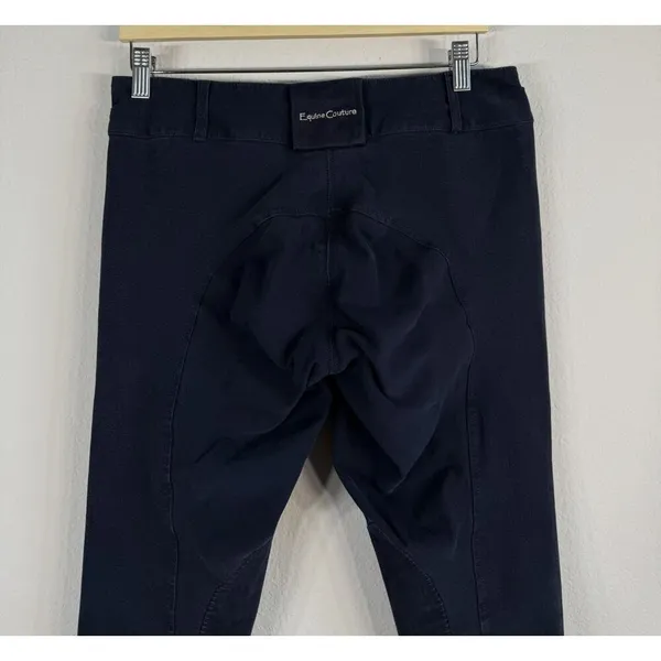 Equine Couture‎ Horse Riding Schooling Breech Navy Embroidered Women’s 30 Pants - Image 8