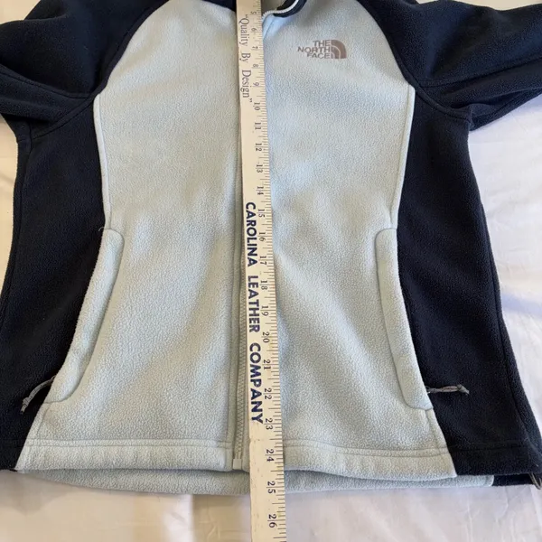 The North Face Womens Full Zip Fleece Jacket‎ Blue Navy Mock Neck Small - Image 4