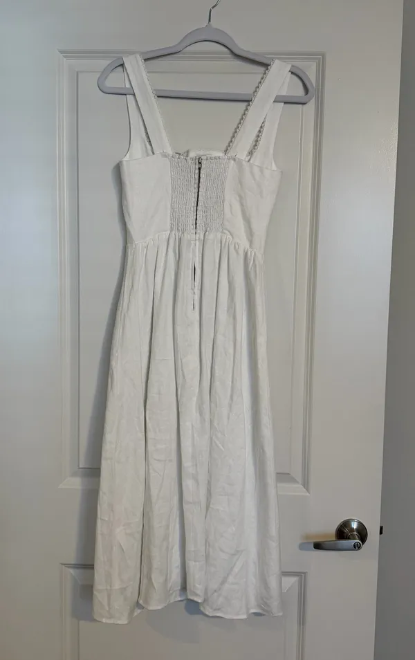 Reformation Tagliatelle Linen Dress - Image 4