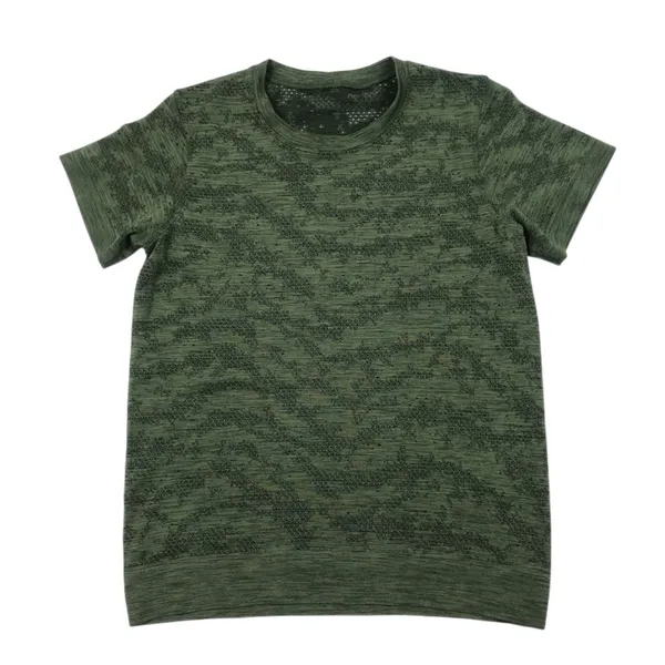 LULULEMON Swiftly Breathe Short Sleeve Top Sz M Green Athletic Everyday Travel - Image 3