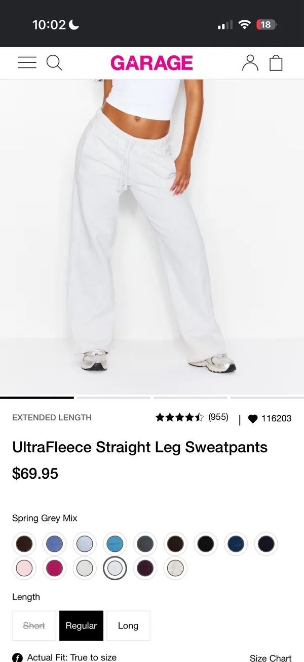 Garage Straight UltraFleece Leg Sweatpants - Image 2