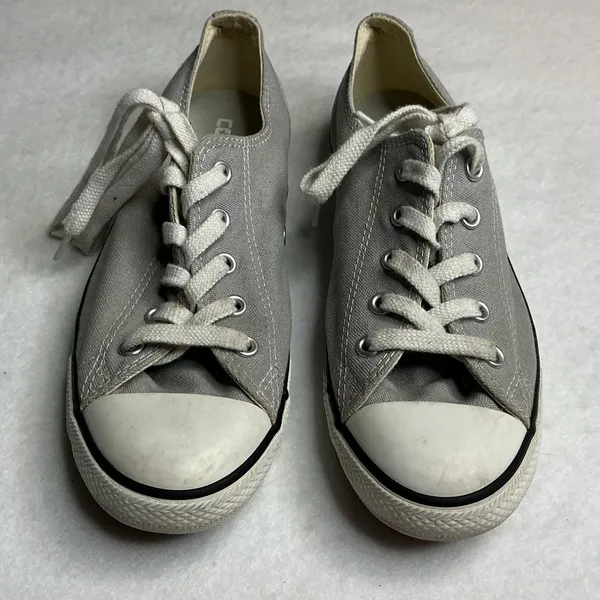 Converse‎ Chuck Taylor All Star Dainty Ox Grey Canvas Sneakers Women 7 - Image 2
