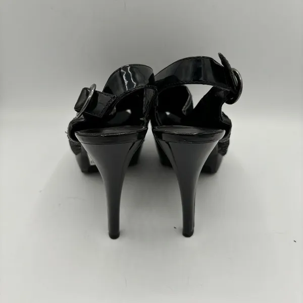 NINE WEST Black Sequin/Metallic‎ Look Heels, Womens Size 7 - Image 3