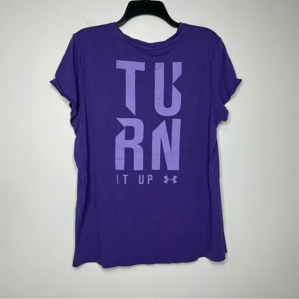 Under Armour‎ heat gear tee size XL purple - Image 4
