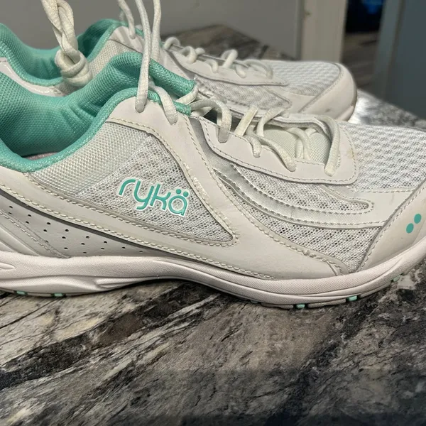 Ryka Women's Athletic Shoes in White and Mint - Image 5