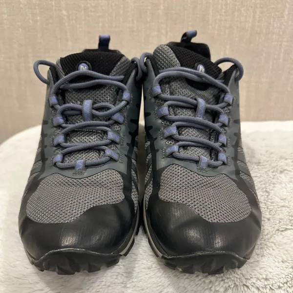 Women’s Merrell siren Edge Q2 hiking sneaker grey/blue J41316 size 8 - Image 2