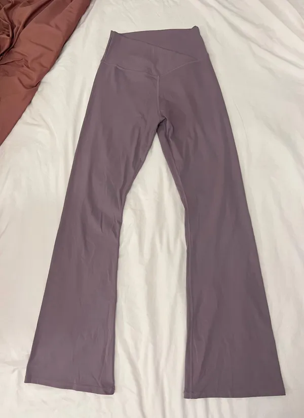 Amazon Pink Crossover Flare Leggings - Image 4