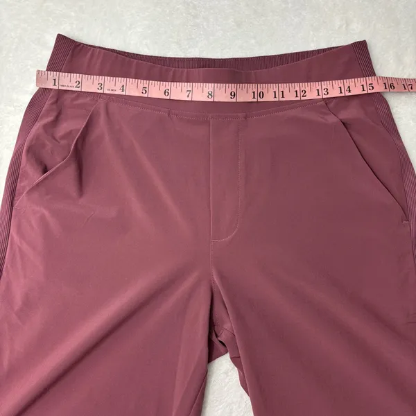 Athleta‎ Women's Rich Red -Maroon Straight Leg Pants Size 6 - Image 4