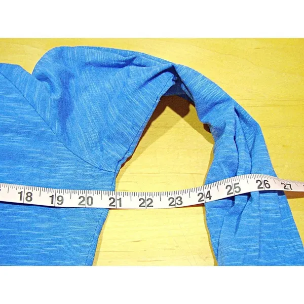 Columbia Womens Blue Rocky Ridge III Lightweight Pullover Hoodie Pouch Pockets L - Image 4