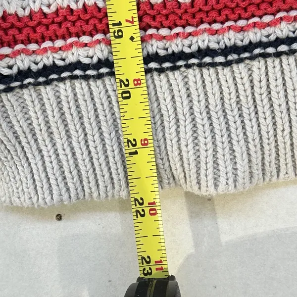 Hollister Open Front Knit Short Sleeve Striped‎ Cardigan Sweater Large - Image 7
