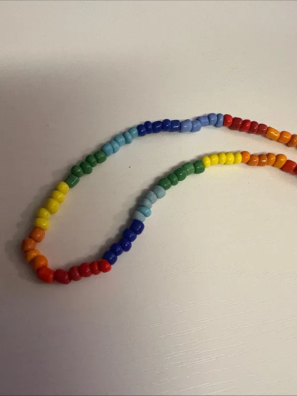 Multicolor Seed Bead Necklace - Image 5