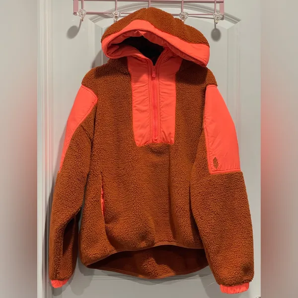 Free People FP Movement Lead the Pack Fleece Pullover Jacket Boho half zip coat - Image 5