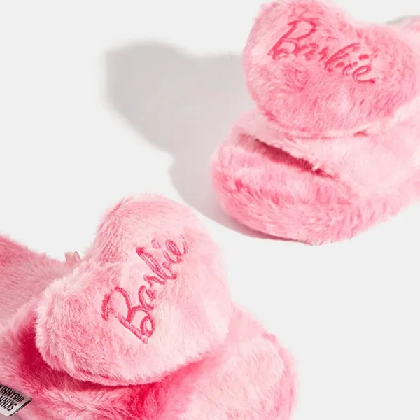 Barbie Limited Edition Fluffy Slippers NWT Size Small 5/6 - Image 2