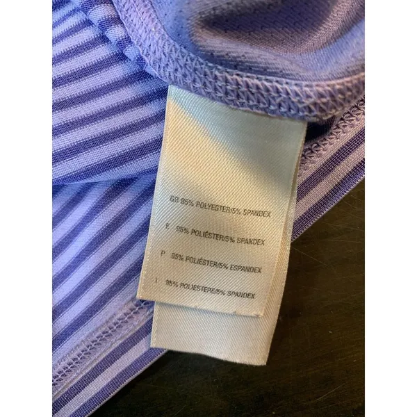 The North Face T Shirt Womens Medium Purple Stripes Outdoorsy Hiking‎ READ - Image 6