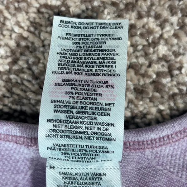 Gymshark Vital Sports Bra Top Long Sleeve‎ Dusty Rose Womens SM Gym Yoga Workout - Image 5