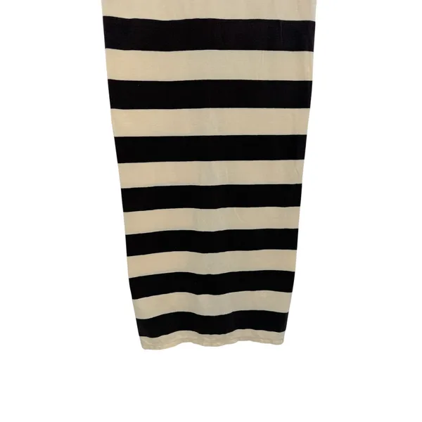 Free People Stripe Column Maxi Skirt Aubergine Oatmeal Stripe Knit Size Small‎ - Image 5
