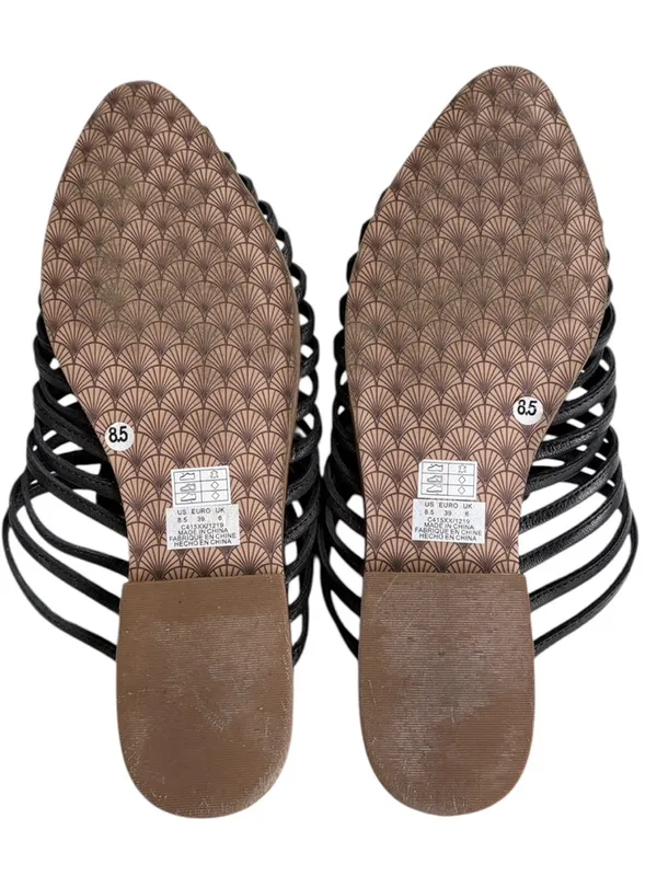 EUC Kelsi Dagger Leather caged Mules Black Size 8.5 - Image 7