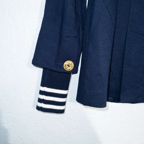 CAbi Classic Navy Blue Grand Slam Nautical Blazer Size 4 - Image 9